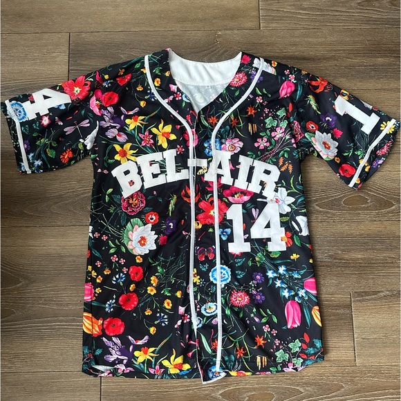 Other - Bel Air Academy Floral Baseball Jersey